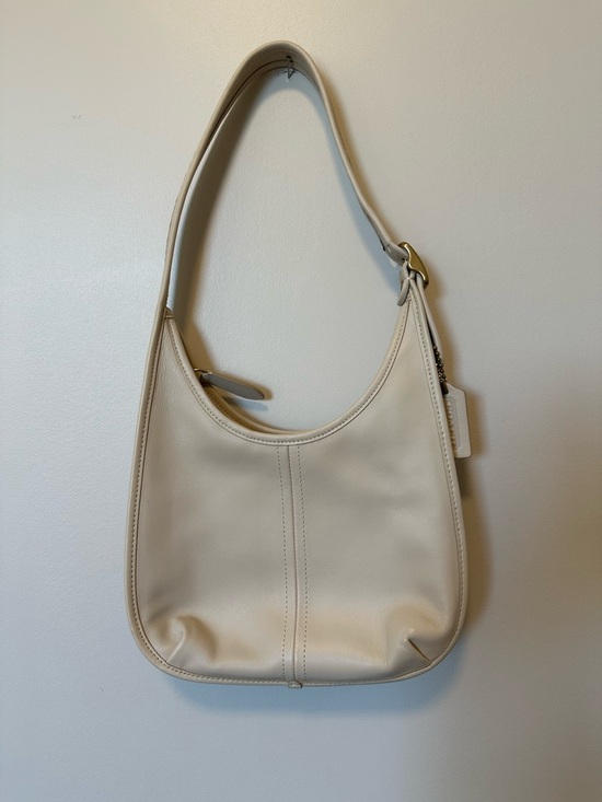 Coach Handbags - Coach Cream Leather Ergo Shoulder Bag